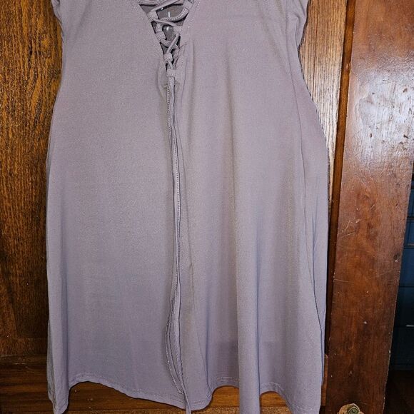 Cocktail Party Sexy Backless Lilac Dress Ties up back Women's Medium - Picture 4 of 10